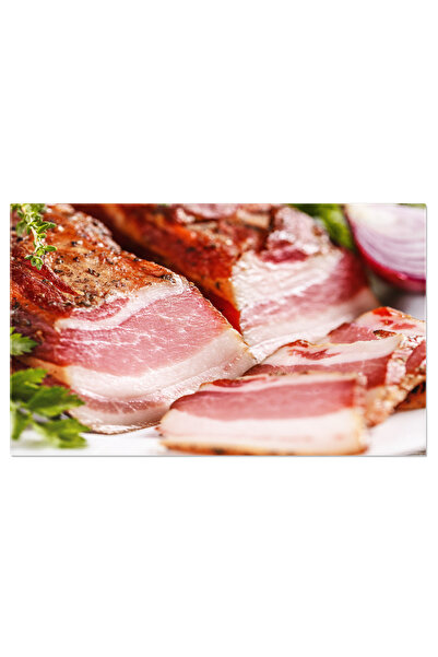 StoryGift Romania Tablou Canvas Felicie De Bacon Afumat La Apropiatie, Delica...