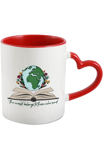 StoryGift Romania Cana cu o carte deschisa cu Pamantul deasupra cu mesajul "T...