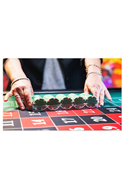 StoryGift Romania Tablou Canvas Jucatoare La Ruleta - Noroc Si Experienta