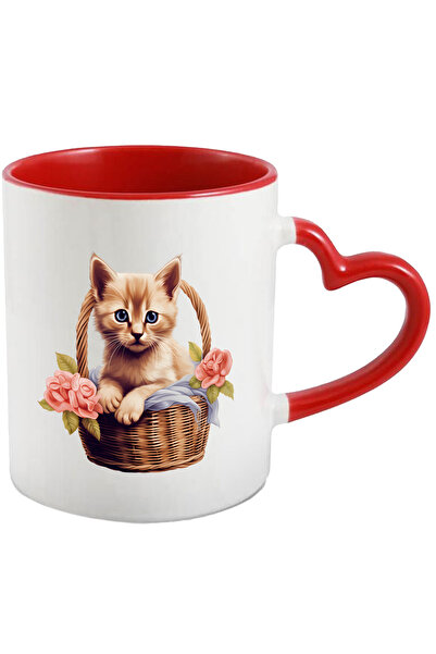 StoryGift Romania Cana Cu O Pisicuta Care Sta Intr-un Cosulet | Ilustratie | ...