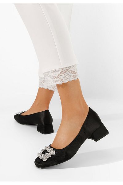 B T Shoes Pantofi Cu Toc Mic Nimisa V2 Negri