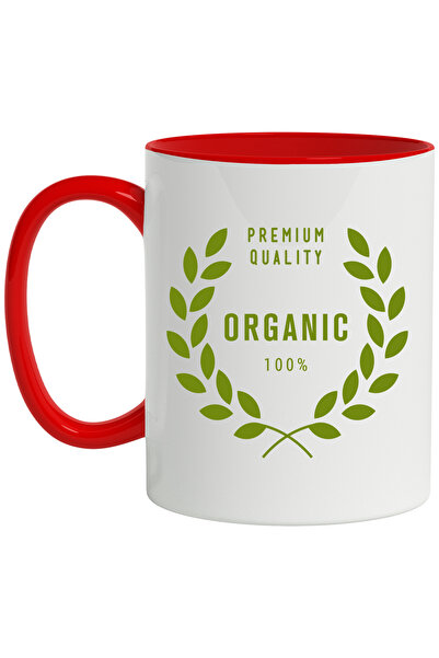 StoryGift Romania Cana Cu Mesaj In Engleza Organic 100%, Frunze, Ramuri, Prem...