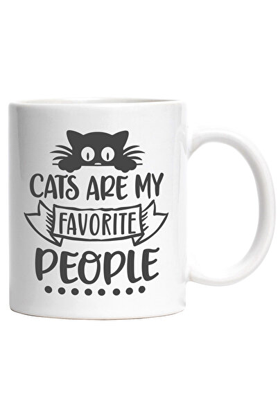 StoryGift Romania Cana Cu Mesajul "cats Are My Favorite People" - Pisicile Su...
