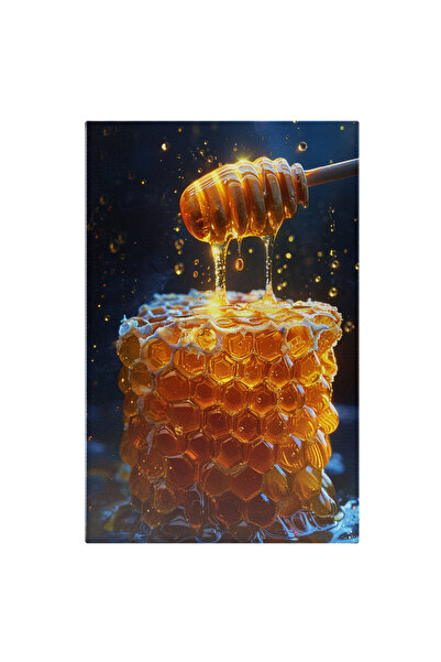 StoryGift Romania Tablou Canvas Fagurele De Miere Topirea Elixirului Galben S...