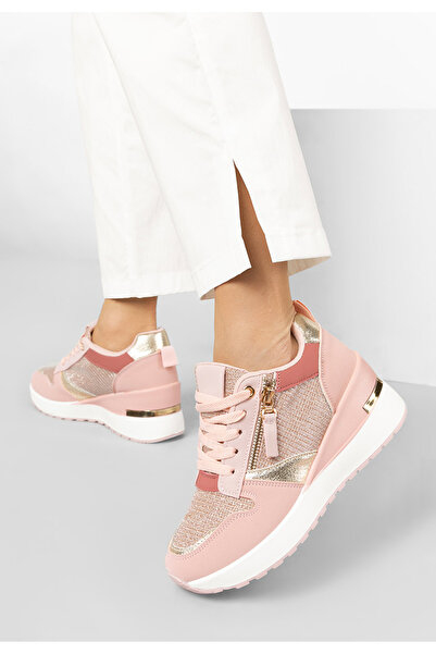 B T Shoes Sneakers Cu Platforma Zenna Roz