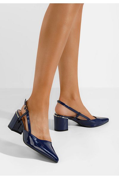 B T Shoes Pantofi Slingback Marla Navy