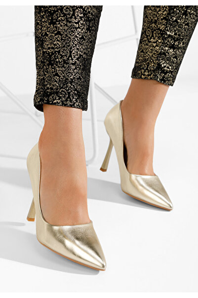 B T Shoes Pantofi Stiletto Avilaga Aurii