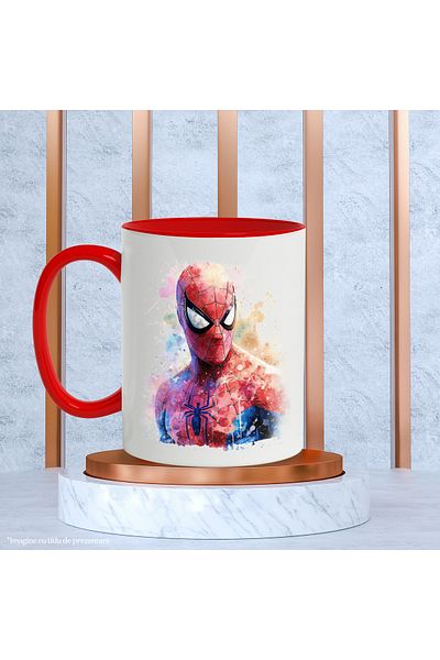 StoryGift Romania Spiderman Mug, Illustration, Marvel, Avengers, Costume, Superhero, Multicolor 3, With,STG