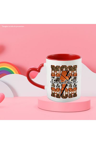 StoryGift Romania Lightning mug with the message "Basketball", basketball, illustration, sport, passion, efo, With ,STG.