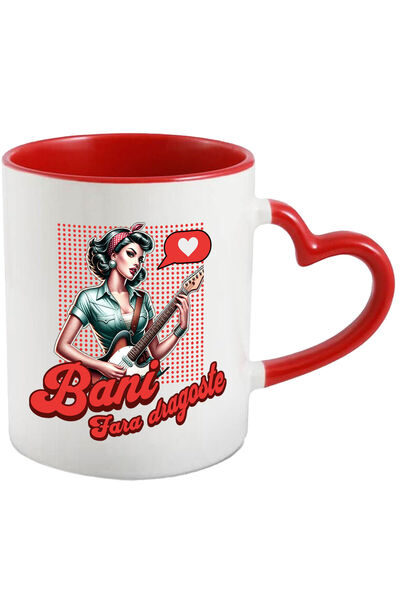 StoryGift Romania Cana Cu Fata Cu Cu Chitara Electrica Atragatoare Text Bani ...