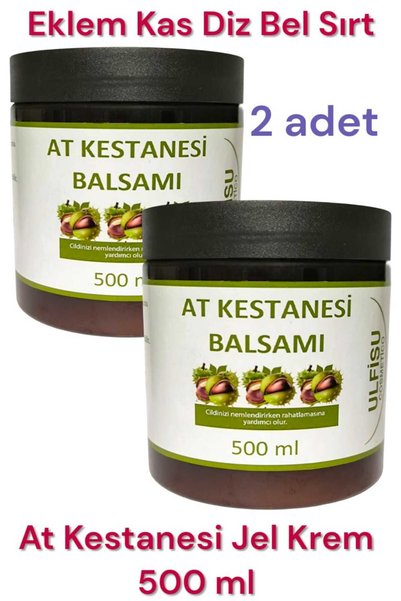 ULFİSU COSMETİCO At Kestanesi Jeli Kremi 500 ml 2 Adet / At Kestanesi Balsamı...
