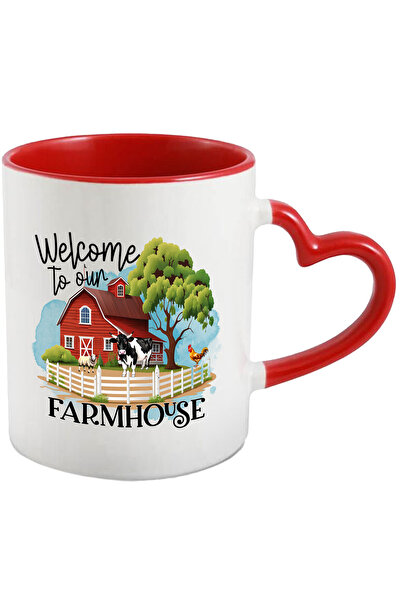 StoryGift Romania Cana Cu Ferma Cu Animale Cu Mesajul "welcome To Our Farmhou...