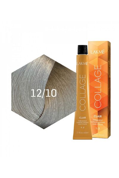 LAKMÉ Lakme Collage Clear Hair Colour Cream 12/10 L.Ash Blonde 60ml