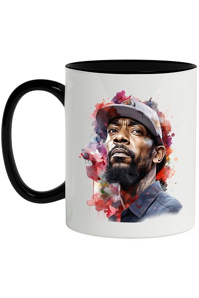StoryGift Romania Mug With Nipsey Hussle, Celebrity, Star, Artist, Multicolor 330 ml, Ceramic, With