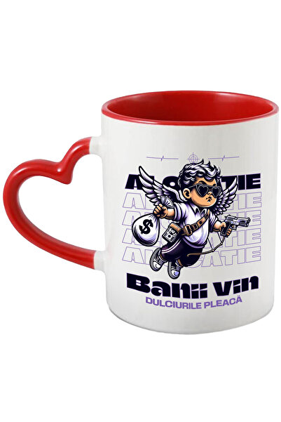 StoryGift Romania Cana Inger Copil Alocatie Bani Vin Dulciurile Pleaca Copil, 330ml, Ceramica Cu M, Cu ,stg