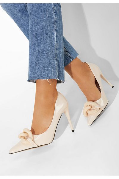 B T Shoes Pantofi Stiletto Bej Corrientes
