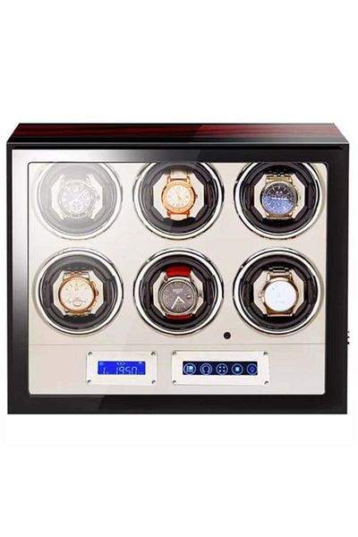 iUni Cutie automată pentru înfășurarea ceasurilor, înfășurare ceasuri de lux 6 mahon-crem