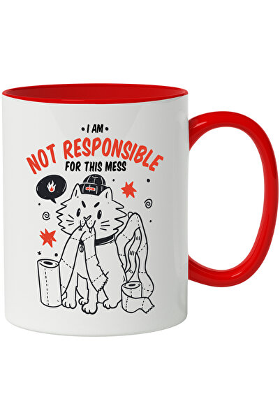 StoryGift Romania Cana Cu Mesaj I Am Not Responsible For This Mess, Pisica, H...