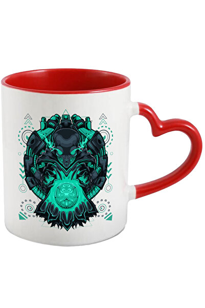 StoryGift Romania Cana Cu Extraterestru, Robot, Mecha, Cyberpunk, Geometric, ...