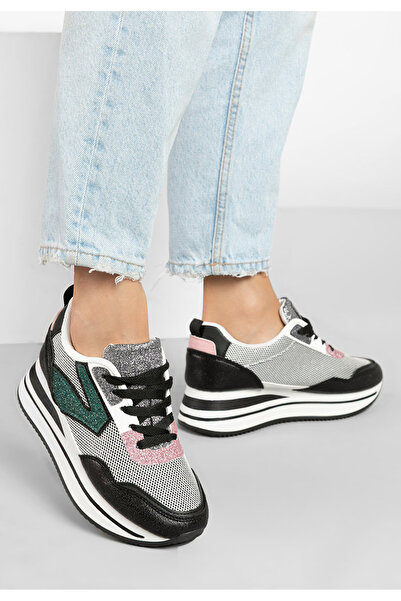 B T Shoes Sneakers Cu Platformă Tarika Negri