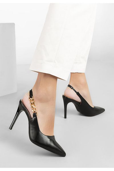 B T Shoes Pantofi Cu Toc Eleganti Elemia Negri