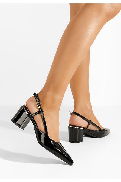 B T Shoes Marla Slingback Shoes Black