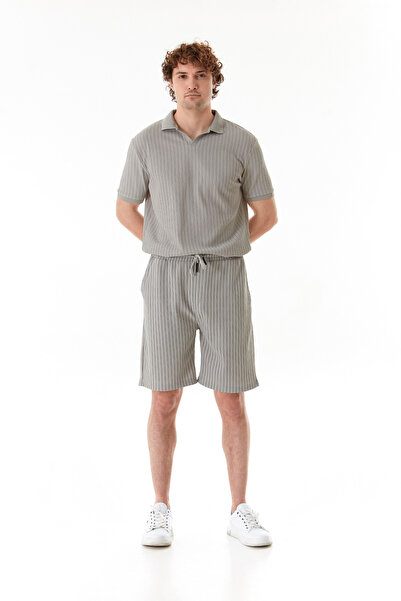 Fulla Moda Fitilli Beli Lastikli Şort