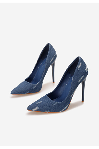 B T Shoes Tmavě modré lodičky do špičky Tamena