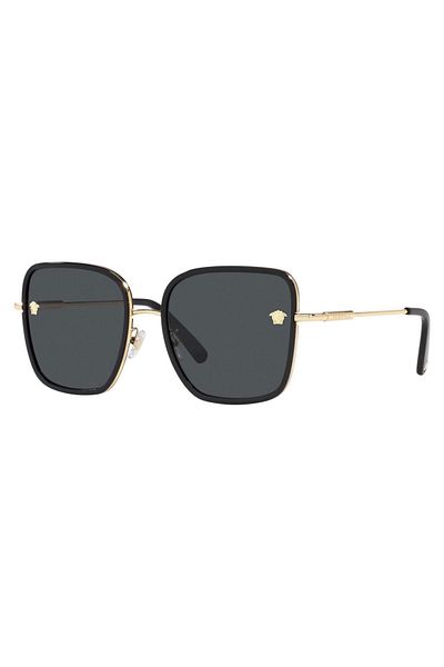 Versace Ochelari de soare pentru femei Versace VE2247D 143887 57, Metal, Negru, 57 mm