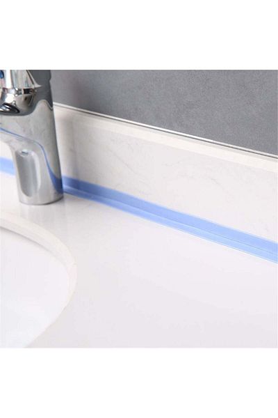 MACVI Banda de etansare impermeabila pentru baie/bucatarie Macvi® , rezistenta la mucegai, Albastru