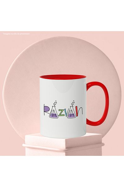 StoryGift Romania Mug With The Name Razvan, And Funny Message, Curious, Sociable, Galagio, 330ml, Ceram, With,STG.