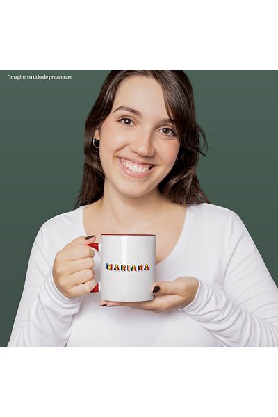 StoryGift Romania Mug With Name Mariana, Romania, Supporter, Romanian Flag, Patriot, 330ml, Sky, With, STG.