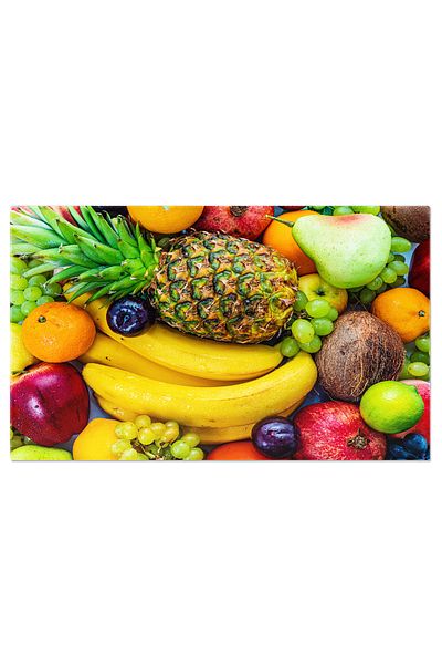 StoryGift Romania Tablou Canvas Compozitie De Fructe Proaspete, Fruit, Food, Grape, Banana, Apple 503