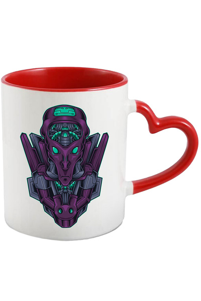 StoryGift Romania Cana Cu Extraterestru, Mecha, Robot, Cabluri, Sci Fi, Cyber...