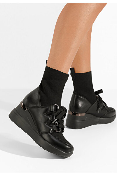 B T Shoes Sneakers Cu Platforma Tirina Negri