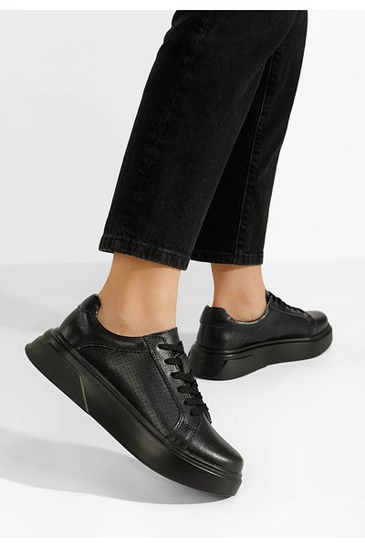 B T Shoes Sneakers Dama Piele Jenina Negri