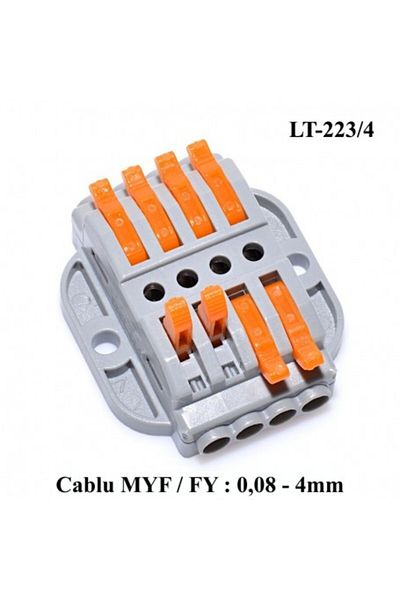 CLASSLIGHTS Mufă conector pentru cablu 4-4 LT-223/4, ElectroAZ