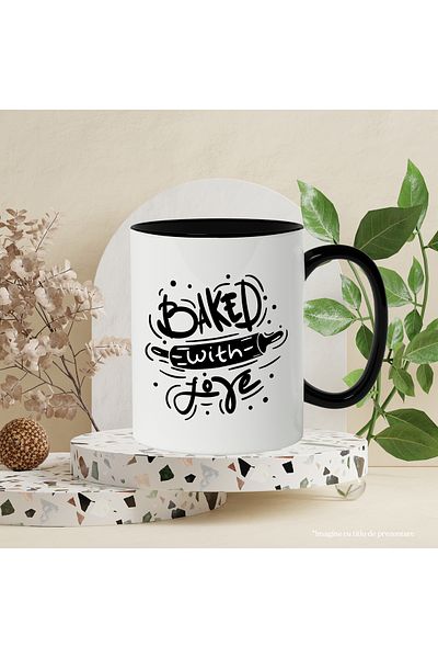 StoryGift Romania Mug for Confectioners, Pastries, Cooks, Baked with Joy, Cook, Happiness, 330, With
