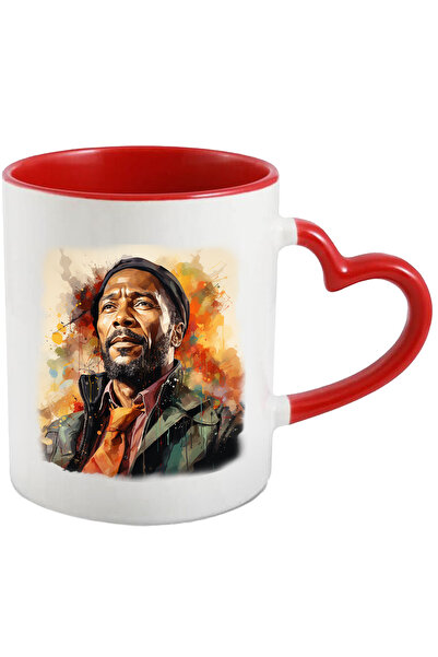 StoryGift Romania Cana Cu Marvin Gaye, Artist Celebru, Compozitor, Multicolor 330 Ml, Ceramica Cu , Cu ,stg