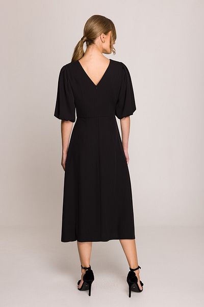 Stylove Rochie cu mâneci de culoarea bumbacului