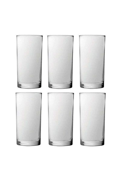 Generic 6-piece clear glass cup set - 300 ml