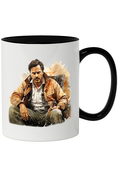StoryGift Romania Mug With Pedro Pascal, Joel Miller, The Last Of Us, Character, Multicolor 330 ml, , With