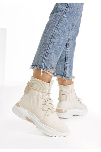 B T Shoes Sneakers αστραγαλου γυναικεια μπεζ Karrie