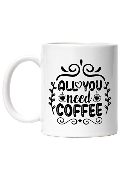 StoryGift Romania Cana Pentru Iubitorii De Cafea Cu Textul "all You Need: Cof...
