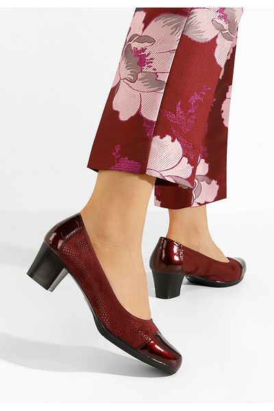 B T Shoes Samia Grena Chunky Heel Shoes