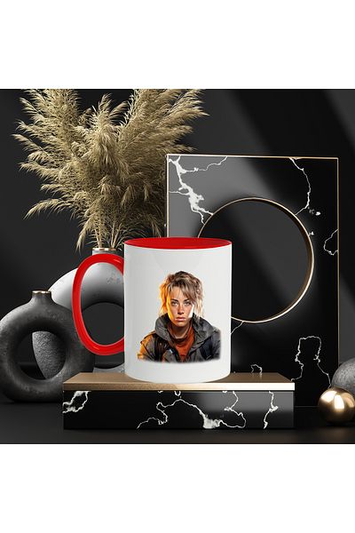 StoryGift Romania Mug With Lili Reinhart, Actress, Hollywood, TV Series, Star, Multicolor 330 ml, With ,STG
