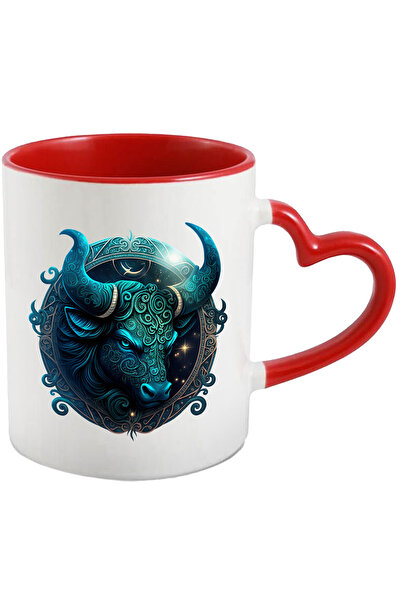 StoryGift Romania Cana Cu Un Taur Serios | Furios | Zodie | Cerc | Arta Abstr...