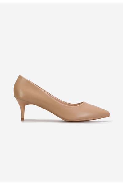 B T Shoes Camelové lodičky do špičky Modena