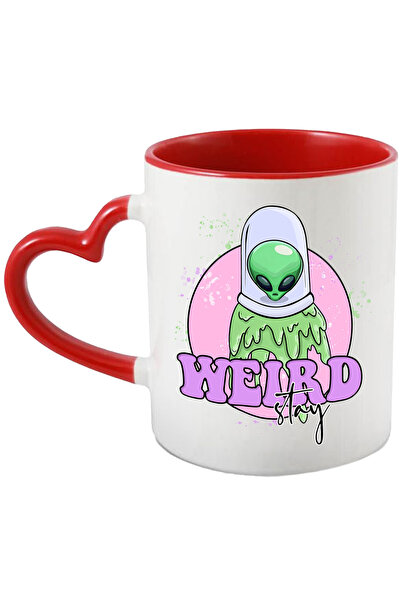 StoryGift Romania Cana Cu Un Extraterestru Verde | Ilustratie | Cap In Sticla...