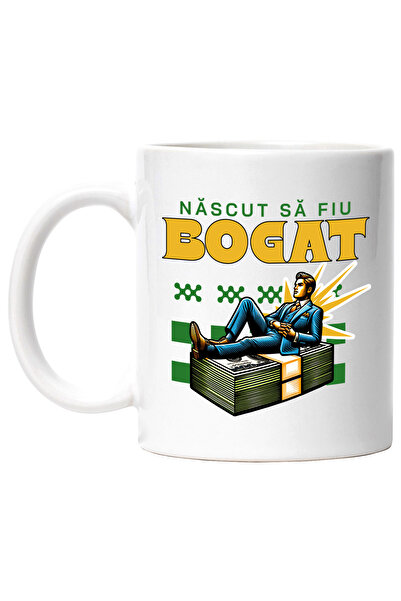 StoryGift Romania Cana Barbat Pe Teanc De Bani Nascut Sa Fiu Bogat Seo , 330m...